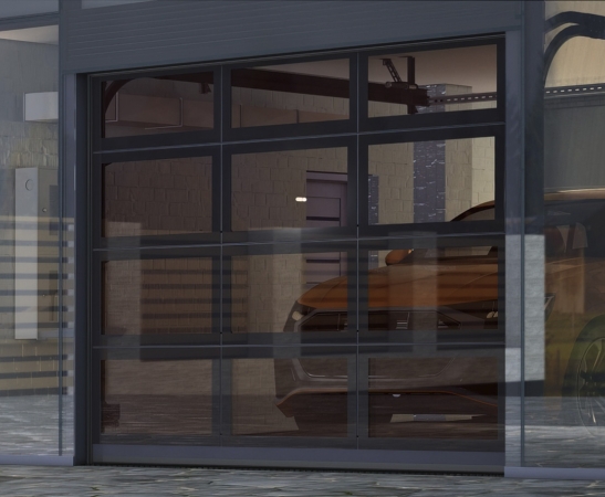 Панорамные ворота Алютех AluPro в Дивном