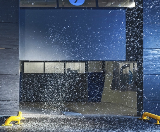 Панорамные ворота AluTherm в Дивном