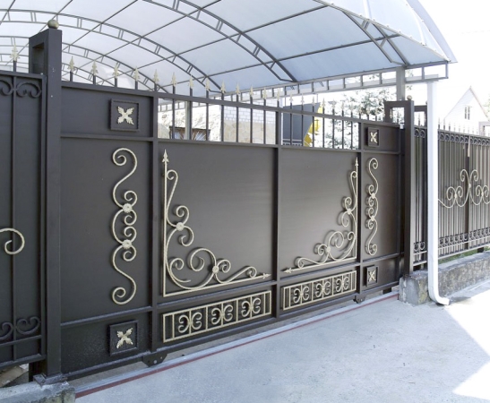 Металлические ворота в Дивном