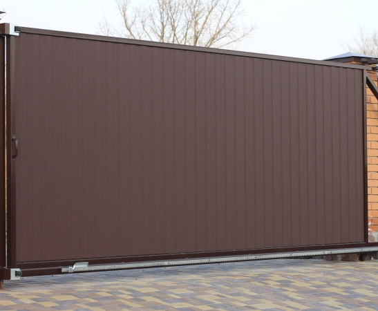 Откатные ворота в Дивном