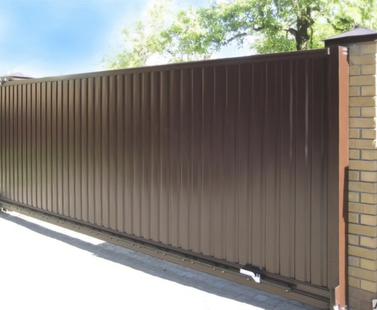 Ворота из профнастила в Дивном