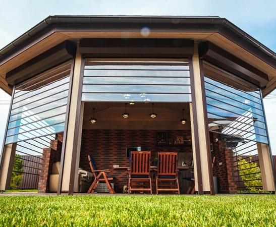 Прозрачные рольставни в Дивном